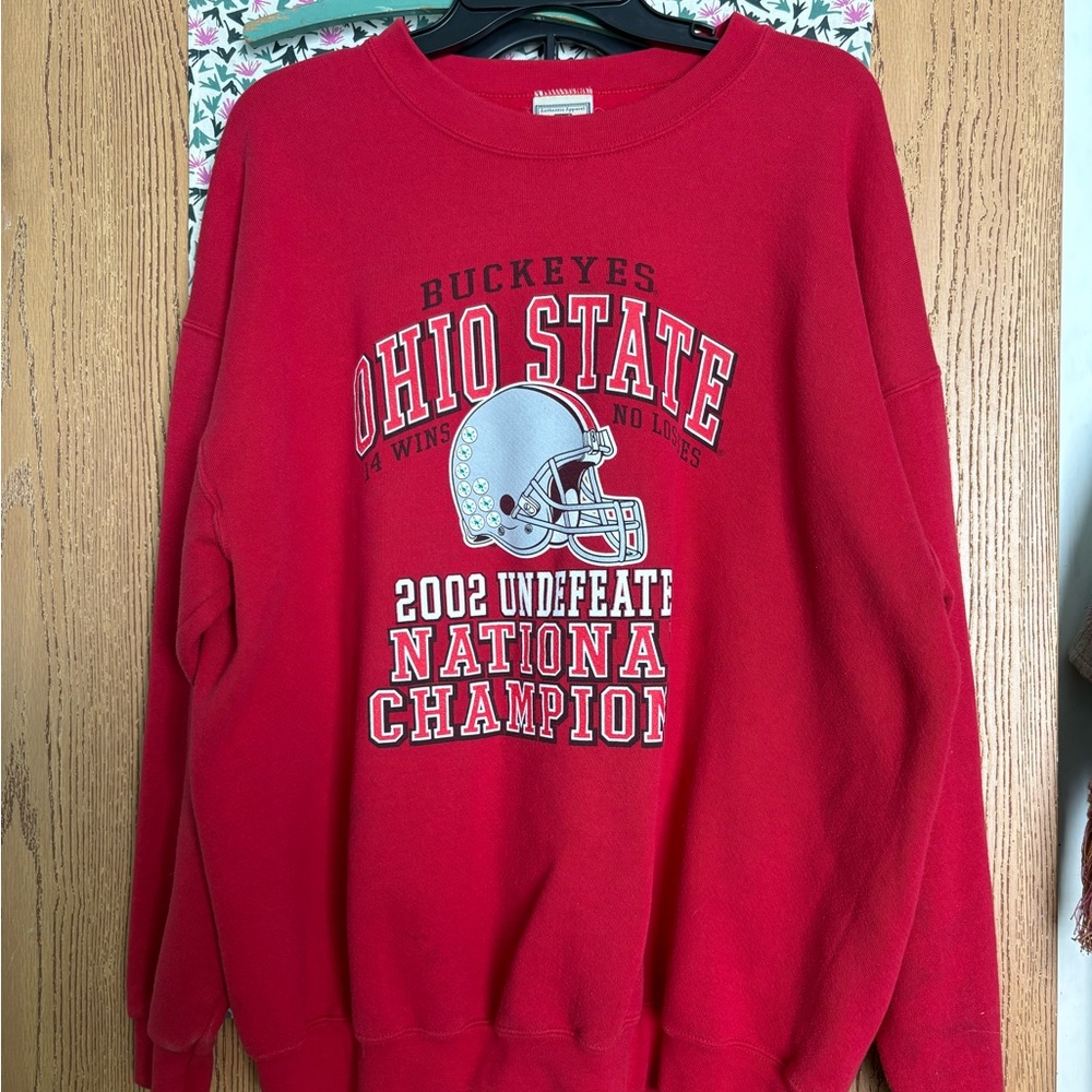 Riders by Lee Red Ohio State Graphic Sweatshirt